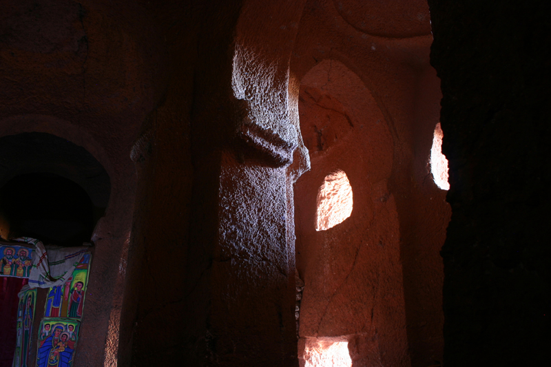Inside church looking south-east towards main door